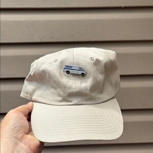 Beige Cap with Van Design